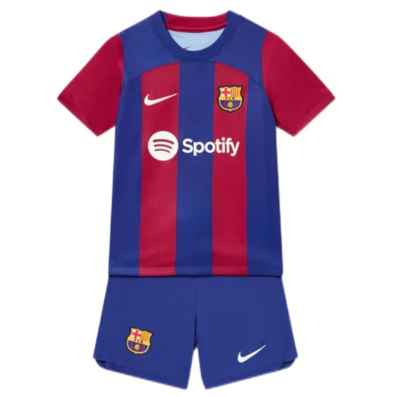 2023/24 Kids Barcelona Home Jersey Kit