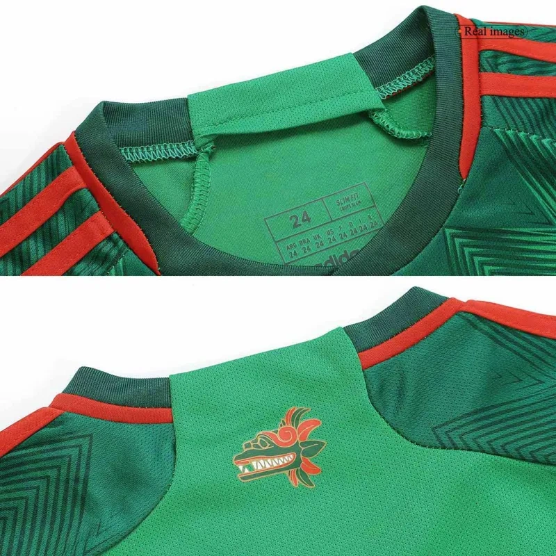 Mexico Kids World Cup 2022 Jersey Home Kit (Jersey+Short)