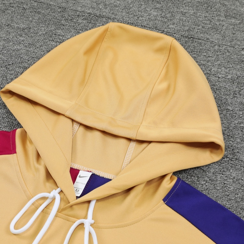 2024-25 Barcelona Zipper Sweatshirt Kit(Top+Pants) White