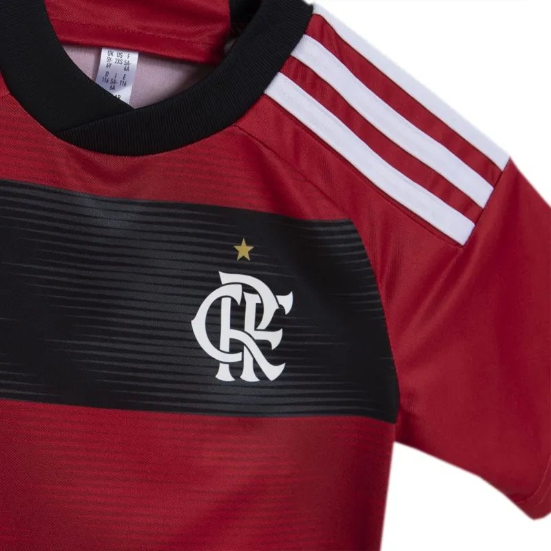 Kids CR Flamengo 2023/24 Home Jersey Kit Replica