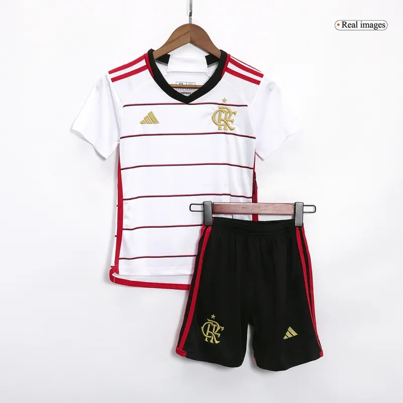 Kids CR Flamengo 2023/24 Away Jersey Kit