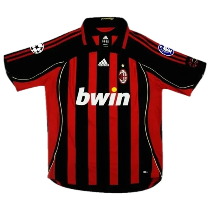 2006/07 AC Milan Ronaldo #99 Maldini #3 Kakà #22 Retro Jersey Home Replica