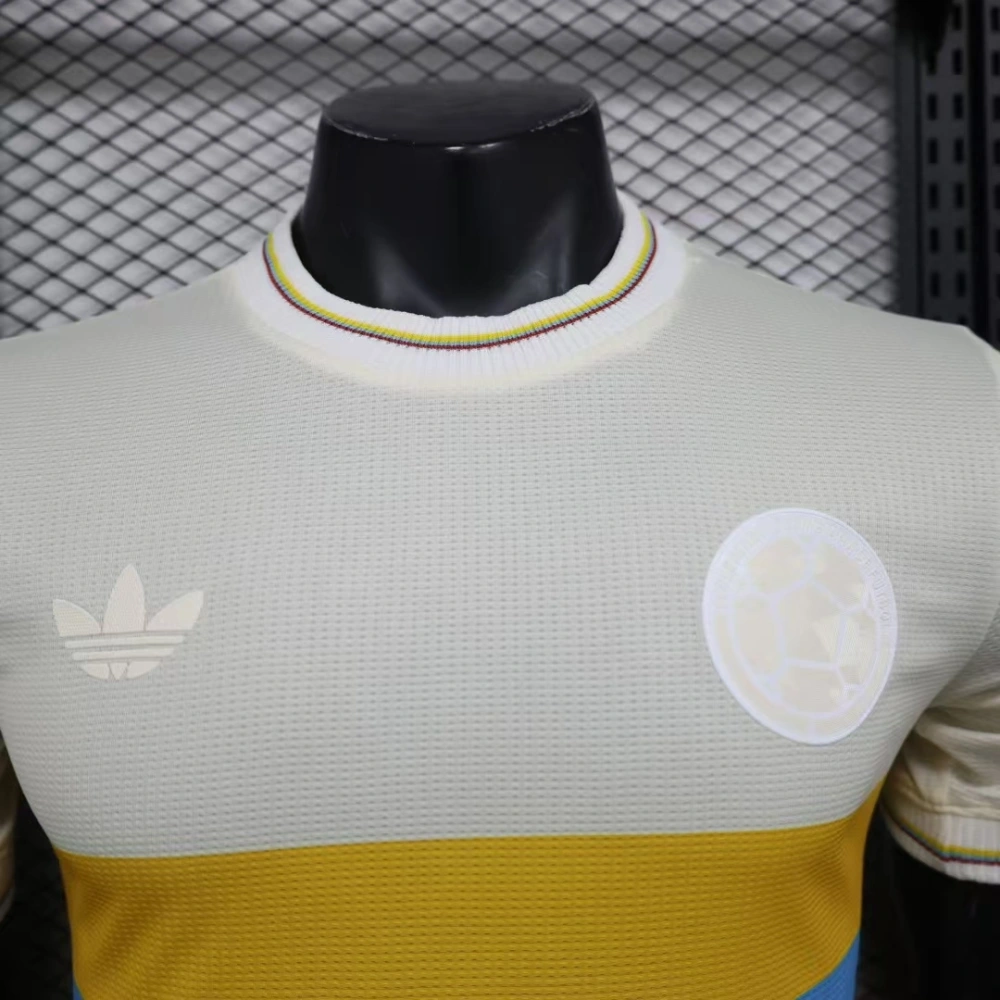 2024-25 Colombia Nation Jacquard 100th Anniversary Edition Player Version Football Jersey Soccer Shirt