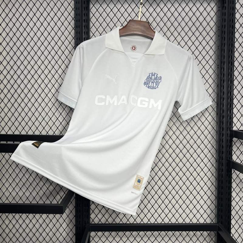 Marseille 125-Years Anniversary White Jersey 2024/25