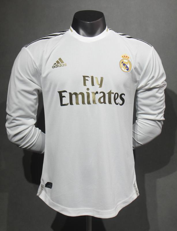 Retro Real Madrid Home Long Sleeve Player Edition 2019/20