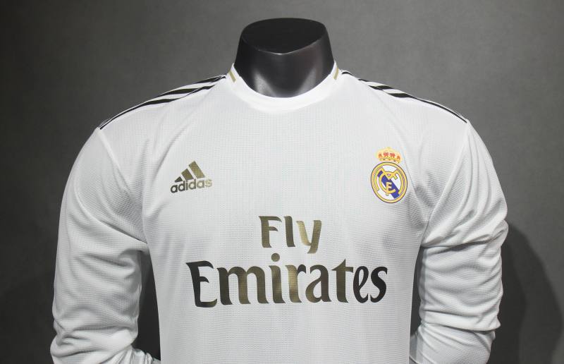 Retro Real Madrid Home Long Sleeve Player Edition 2019/20