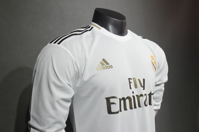 Retro Real Madrid Home Long Sleeve Player Edition 2019/20
