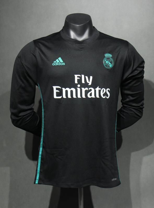 Retro Real Madrid Away Long Sleeve Player Edition 2017/18