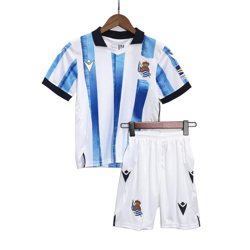 Kids Real Sociedad Home Kit Jersey+Shorts 2023/24