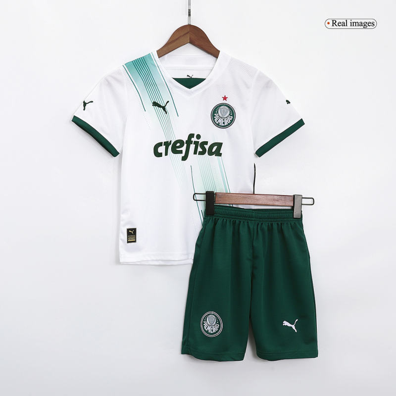 Kids SE Palmeiras Away Jersey Kit Replica 2023/24