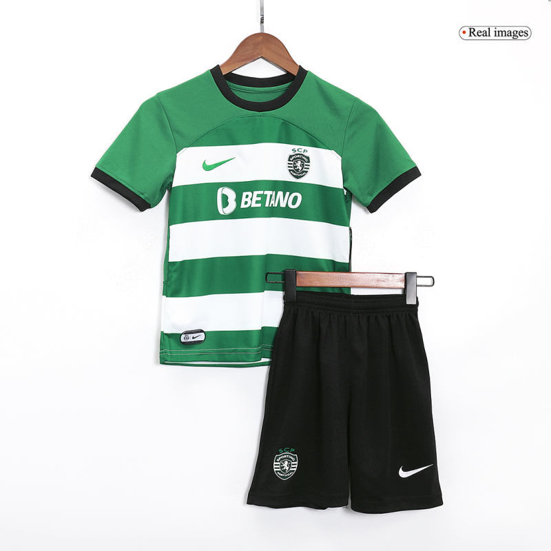Kids Sporting CP Home Kit Jersey+Short 2023/24