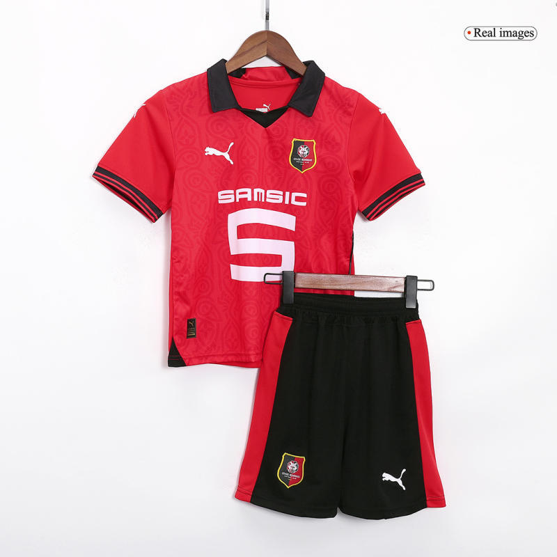 Kids Stade Rennais Home Kit Jersey+Short 2023/24