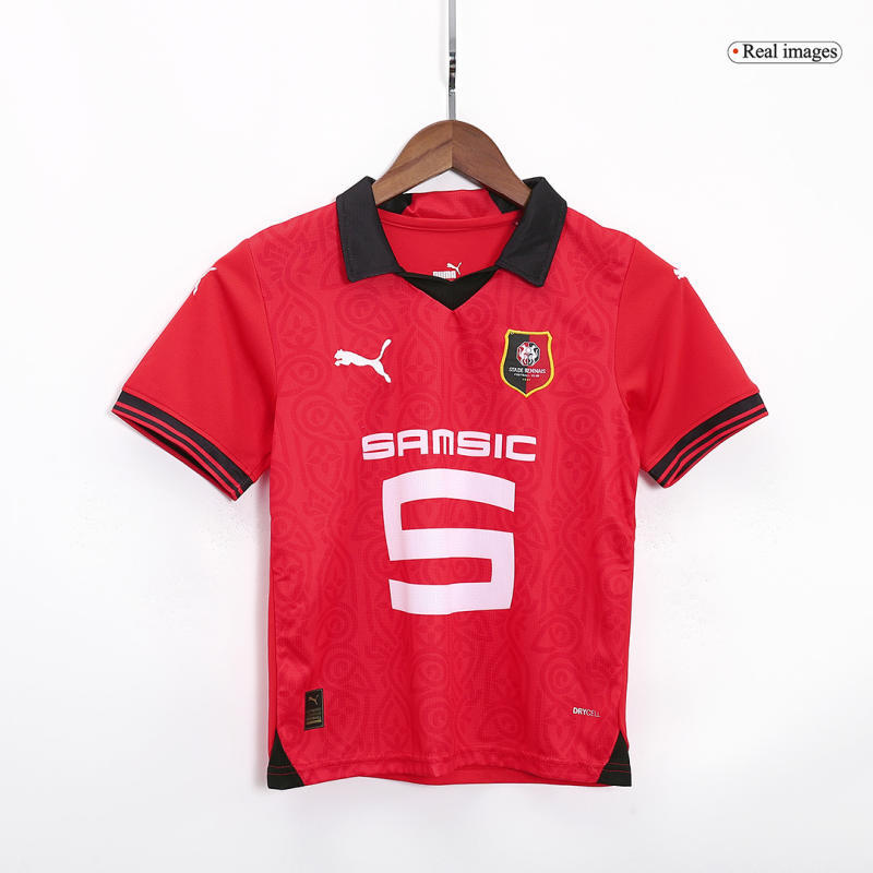 Kids Stade Rennais Home Kit Jersey+Short 2023/24