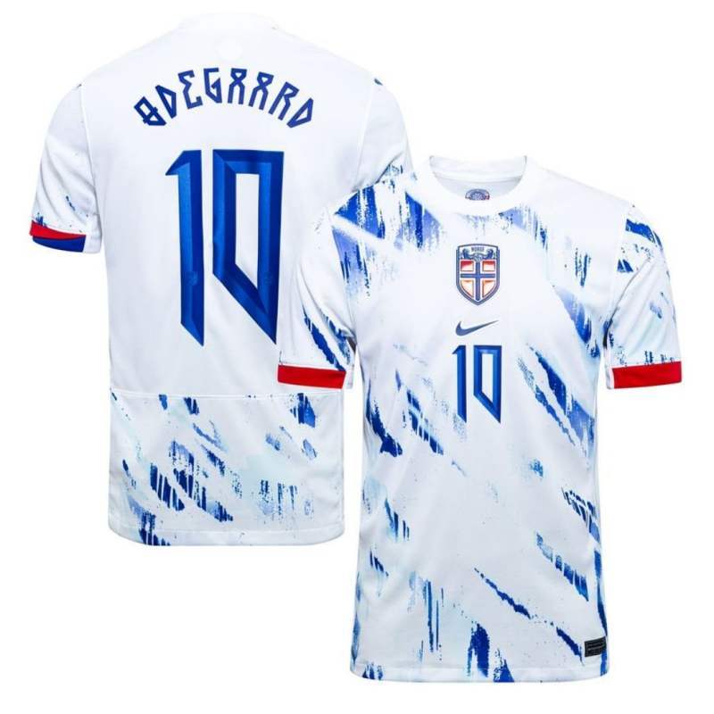 Norway Away HAALAND #9 ØDEGAARD #10 Jersey 2024