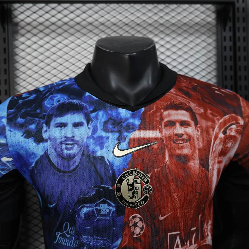 Manchester United Chelsea Messi Ronaldo Joint Commemorative Shirt 25-26