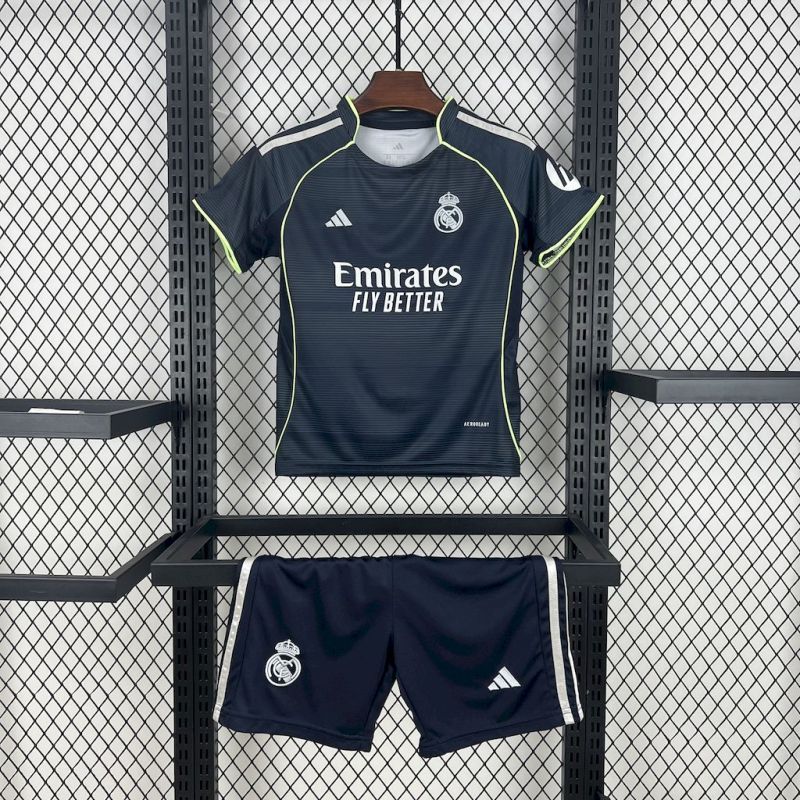 2025/26 Real Madrid Away Kit for Kids -Style: For Male