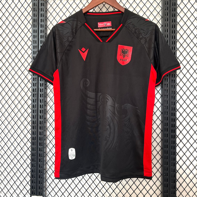2025-2026 Albania Second Away Black Fan EditionFootball Shirt
