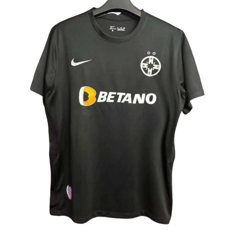 FCSB football fans with black T-sleeves