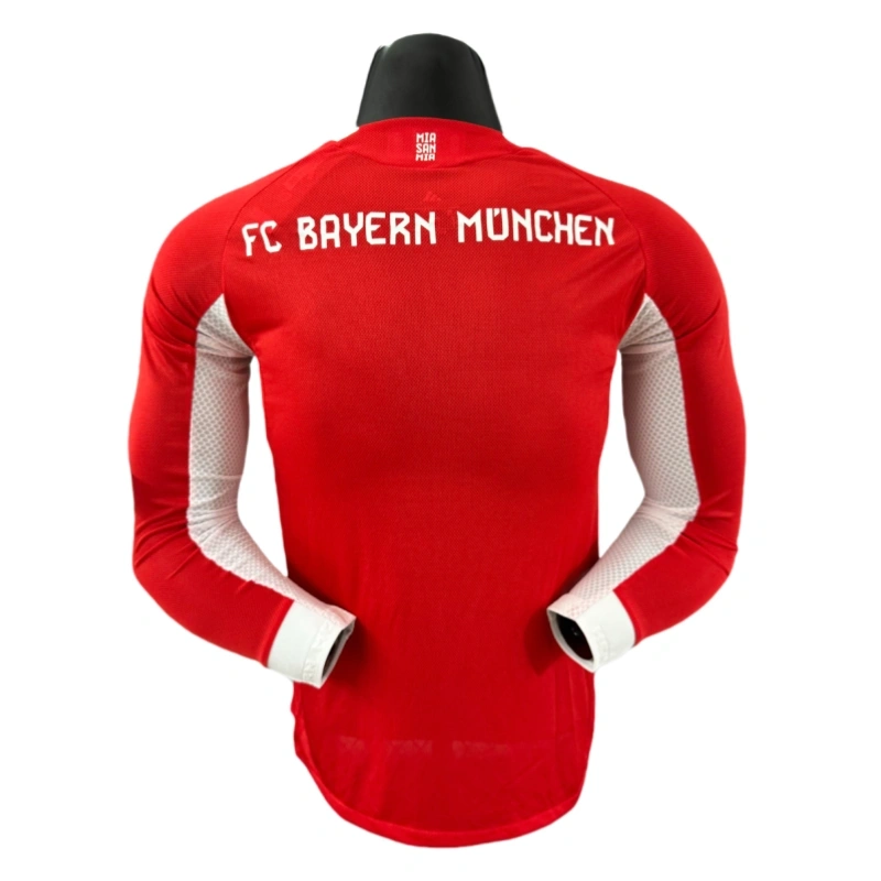 Bayern Munich Long Sleeve Jersey Home Football Shirt 2025-26-Player version