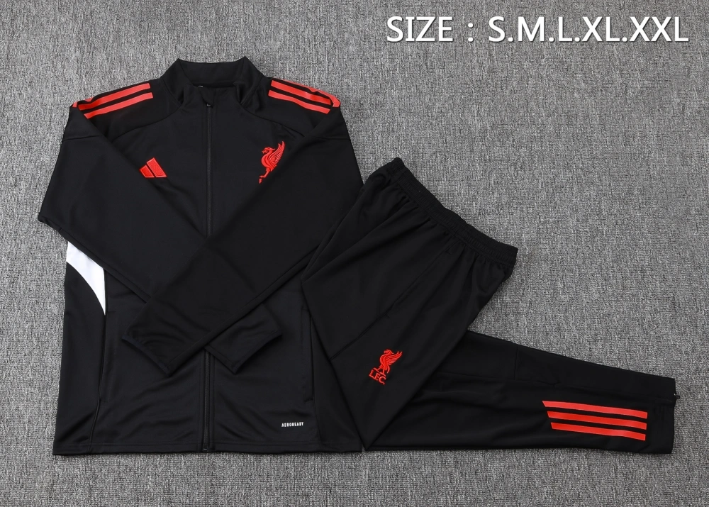 Liverpool Training Kit (jacket+Pants) Black 2025-26