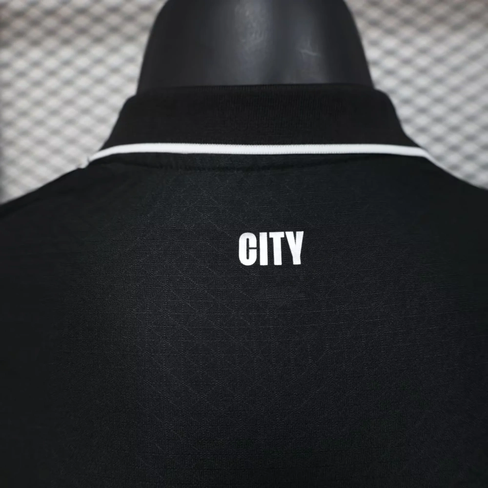 Manchester City Black Away Football Shirt 2025/2026 Player Version