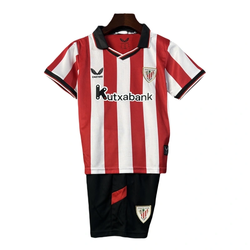 Athletic Bilbao Home Kids Kit Soccer Jersey 2025-26