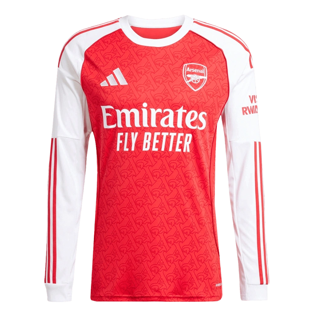 Arsenal Long Sleeve Jersey Home Football Shirt 2025-26