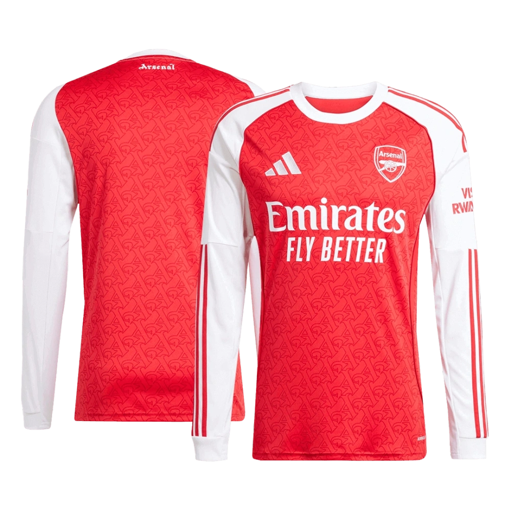 Arsenal Long Sleeve Jersey Home Football Shirt 2025-26
