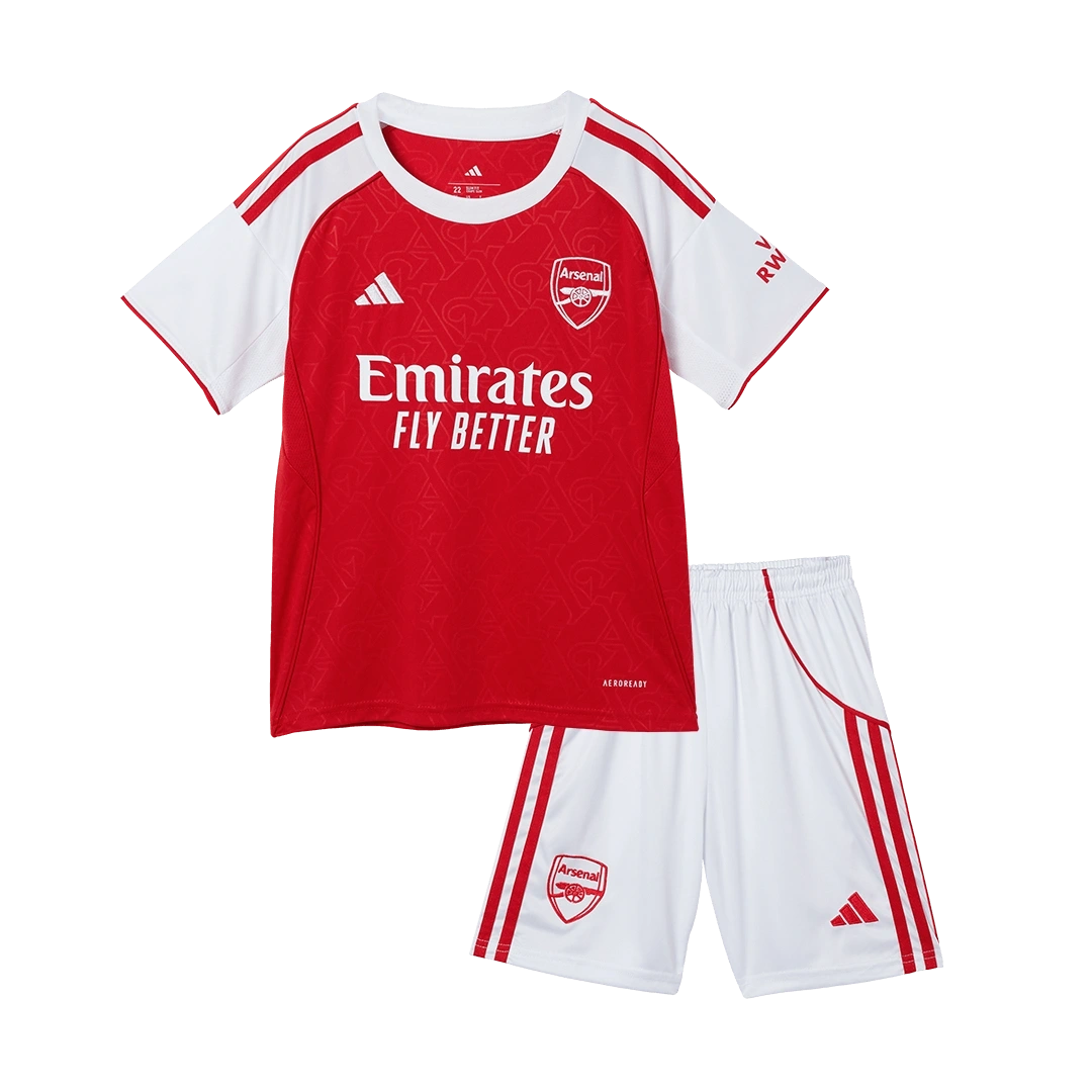 Kids Arsenal Custom Home Soccer Kits 2025-26