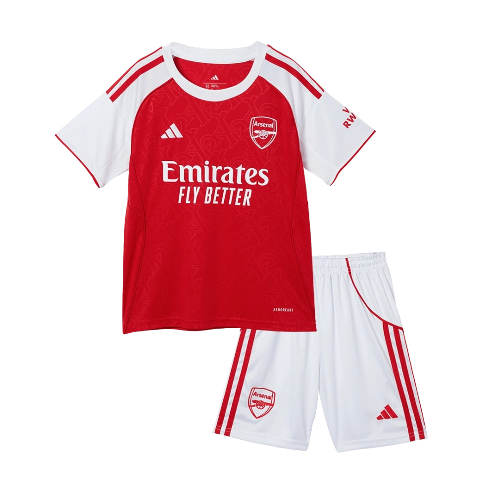Kids Arsenal Custom Home Soccer Kits 2025-26