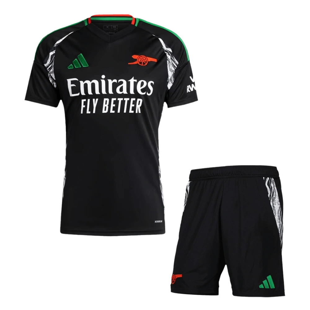 Arsenal Away Soccer Uniform Kits 2024-25--Black