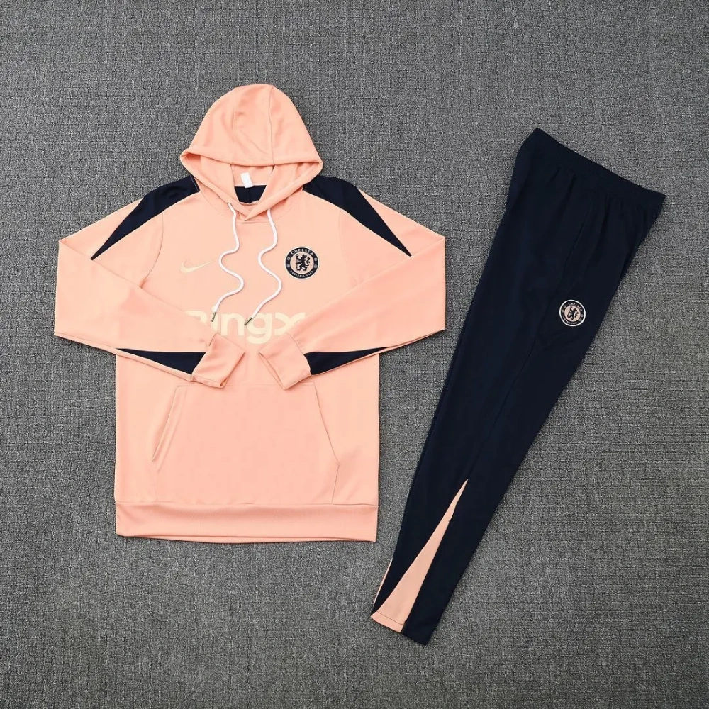 Chelsea Hoodie Training Kit (Sweatshirt+Pants) Orange 2025-26
