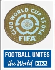 club world cup 25 usa badge & football unites the world (white) badge + $3.00