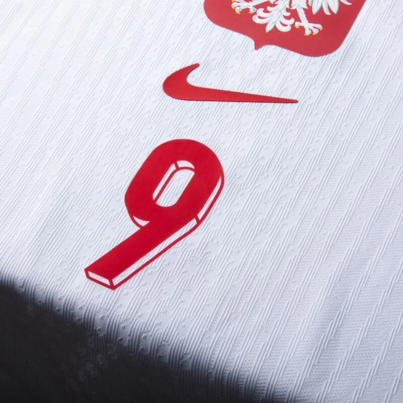 Poland Nation Home Lewandowski 9 Shirt Euro 2024-2025  Player version Size：S-2XL Non-Customize