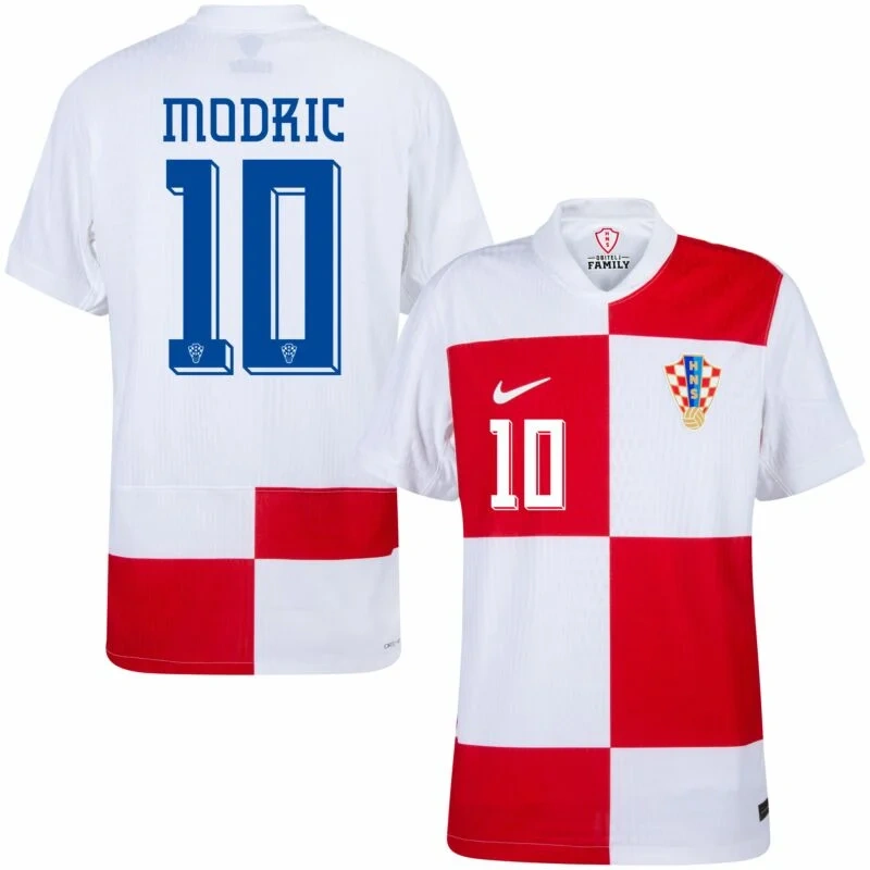 Croatia Home Modrić 10 Shirt 2024-2025 Player version Size：S-2XL Non-Customize