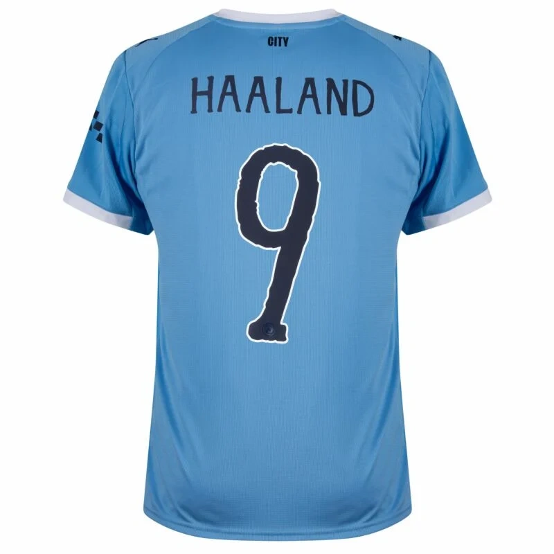 Manchester City Home Haaland 9 Shirt 2025-2026 fans version/ Player version Non-Customize