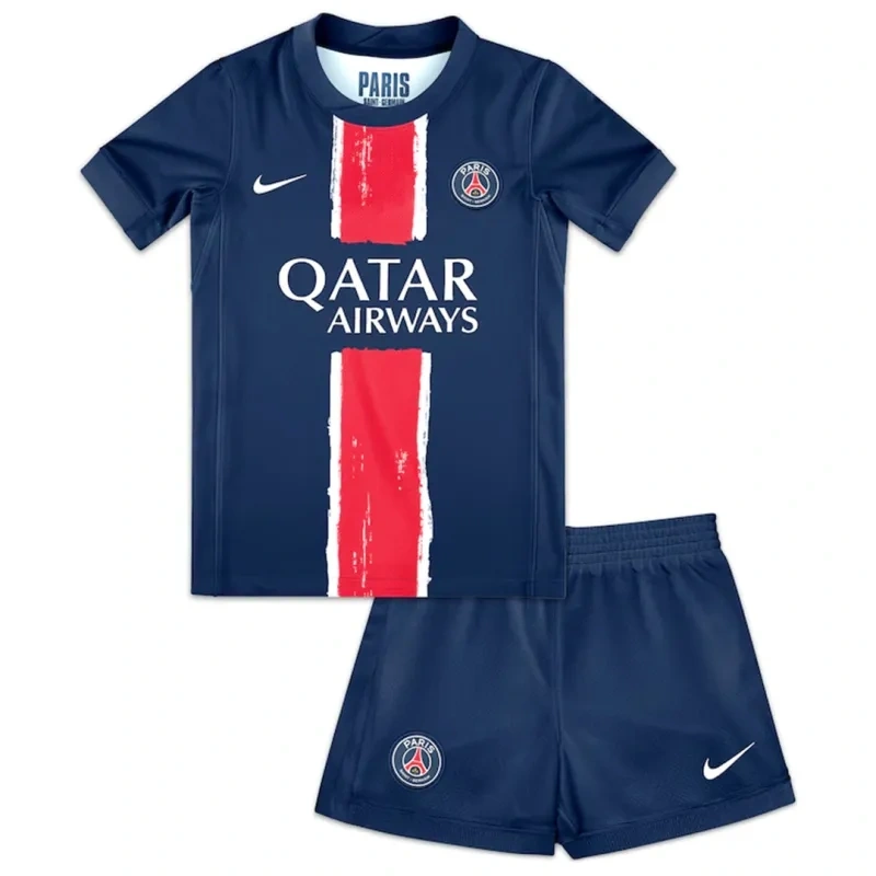 24-25 PSG Saint-Germain Home Soccer Kids Kit Jersey+Shorts