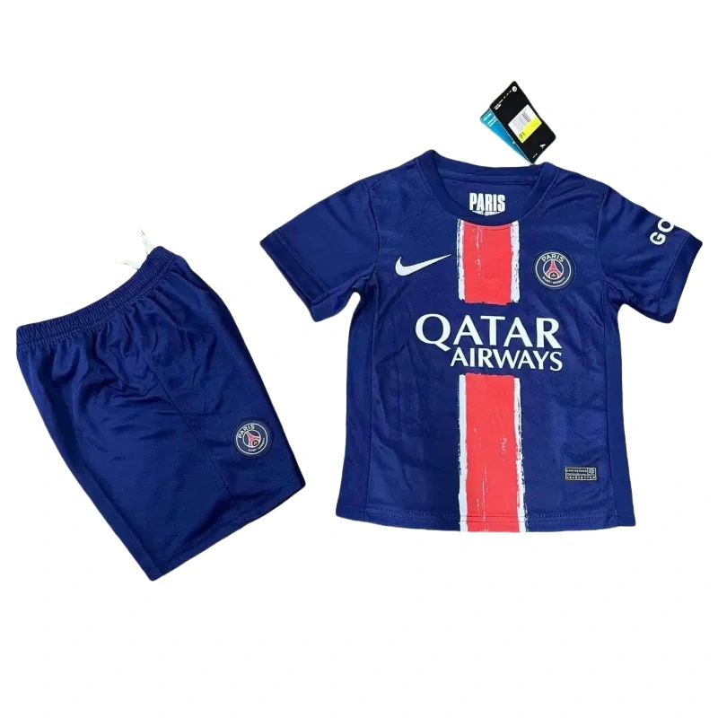 24-25 PSG Saint-Germain Home Soccer Kids Kit Jersey+Shorts