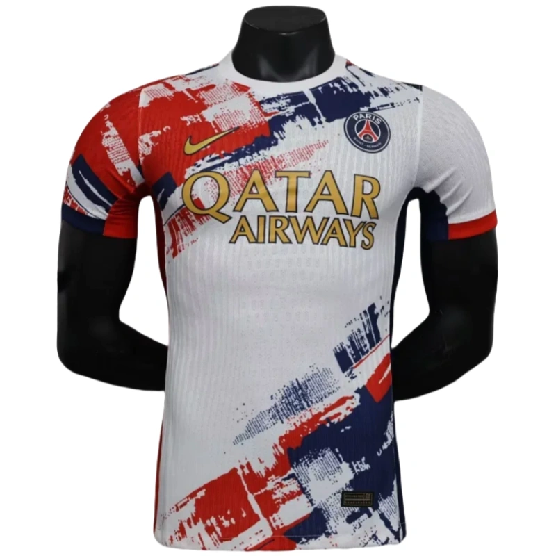 24-25 PSG Away Kit White Player Version Shirt Soccer Jerseys