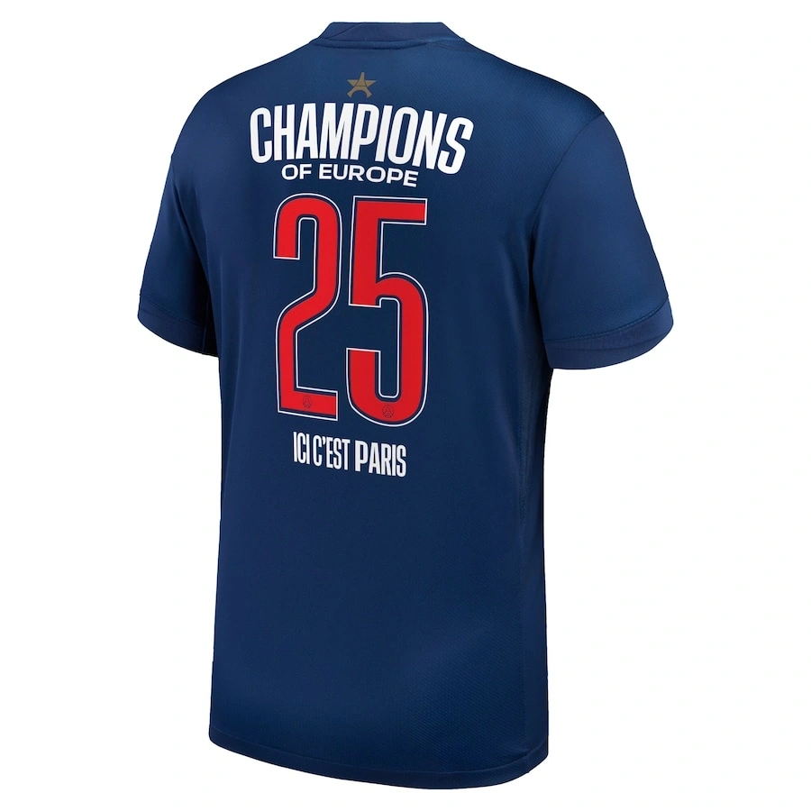 Special Edition PSG Home Stadium Shirt Champions of Europe 2025 Player Version /  Fan Version