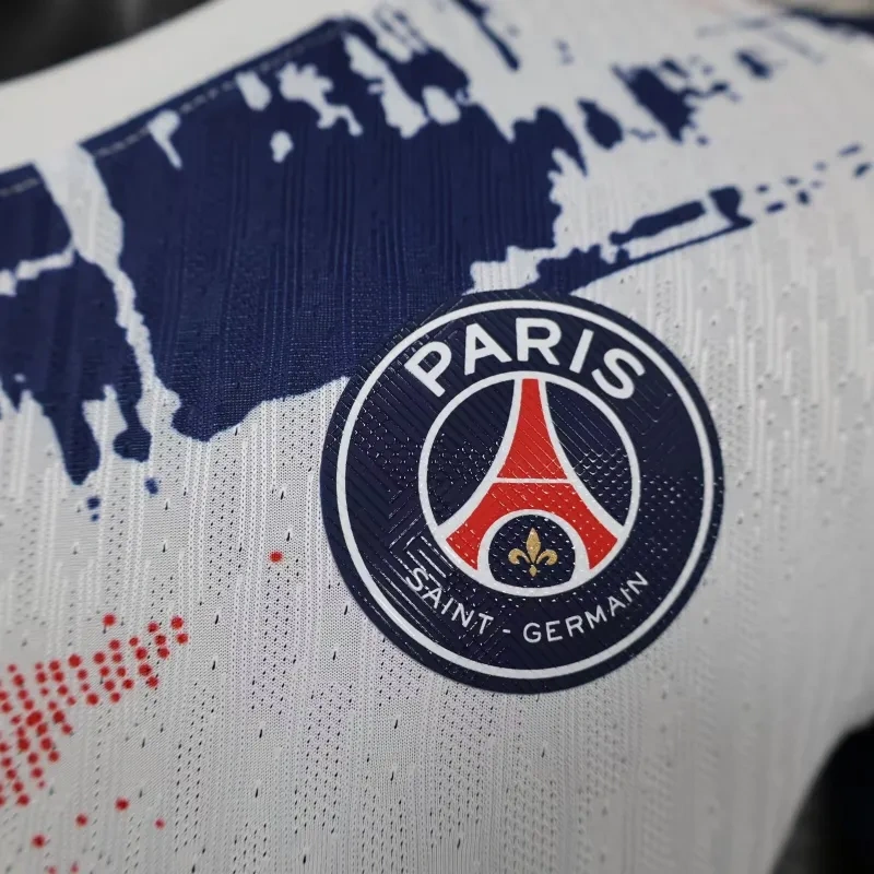 24-25 PSG Away Kit White Player Version Shirt Soccer Jerseys