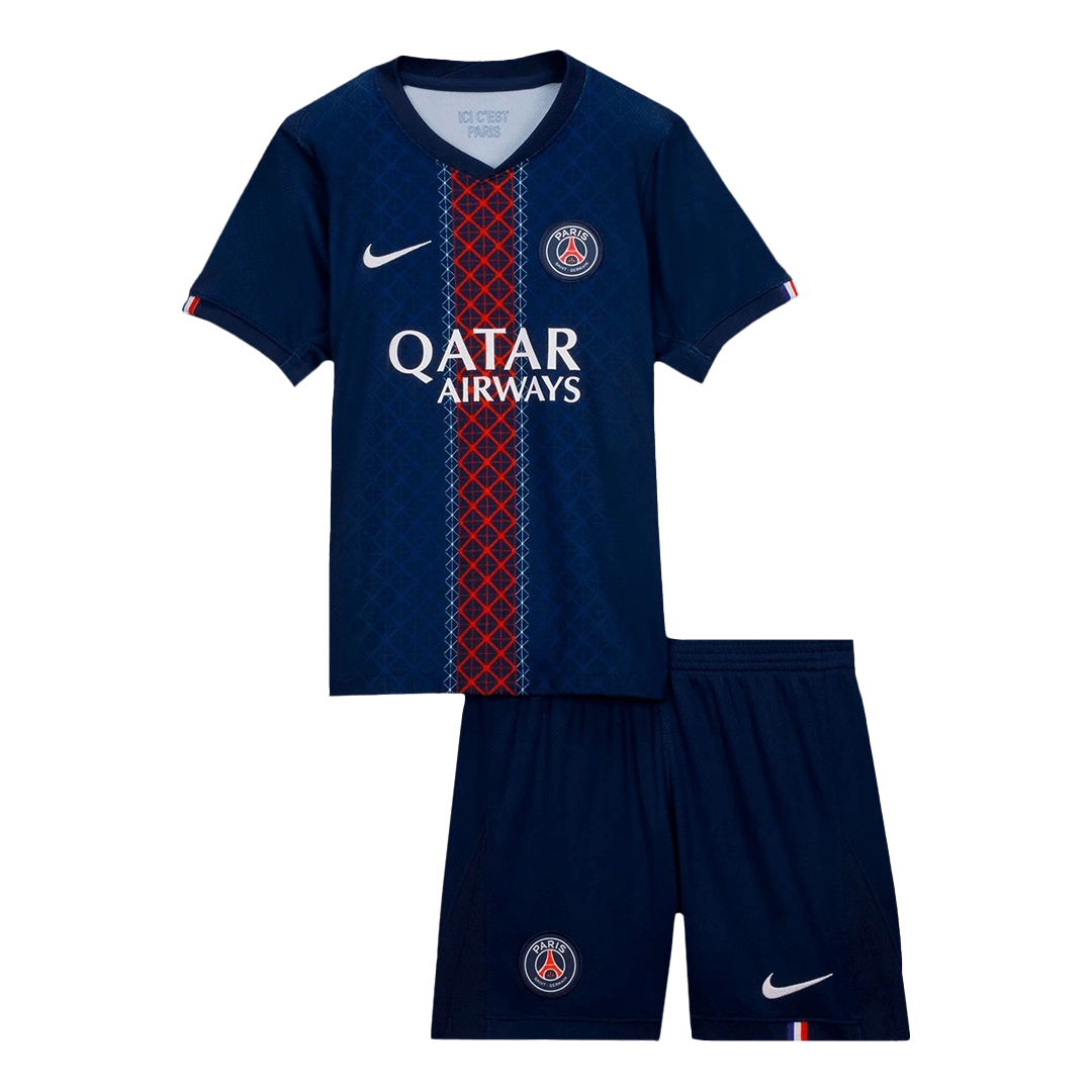Kids PSG Custom Home Soccer Kits 2025-26