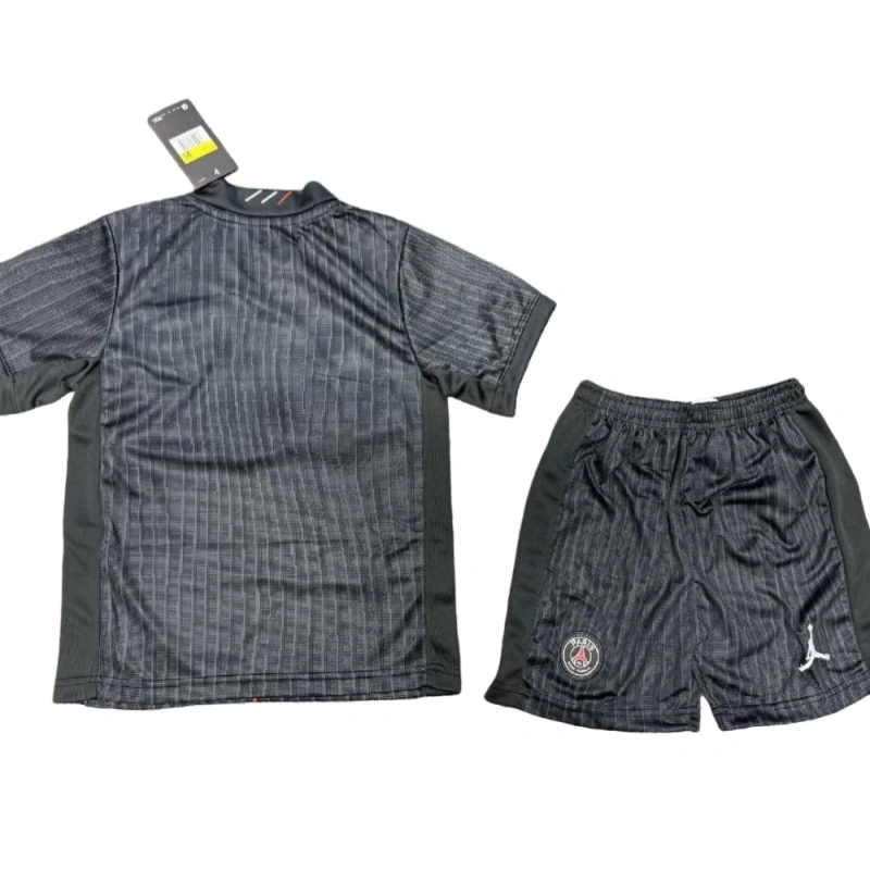 PSG 2025-26 4th Away Kids Football jersey Kit Fan version