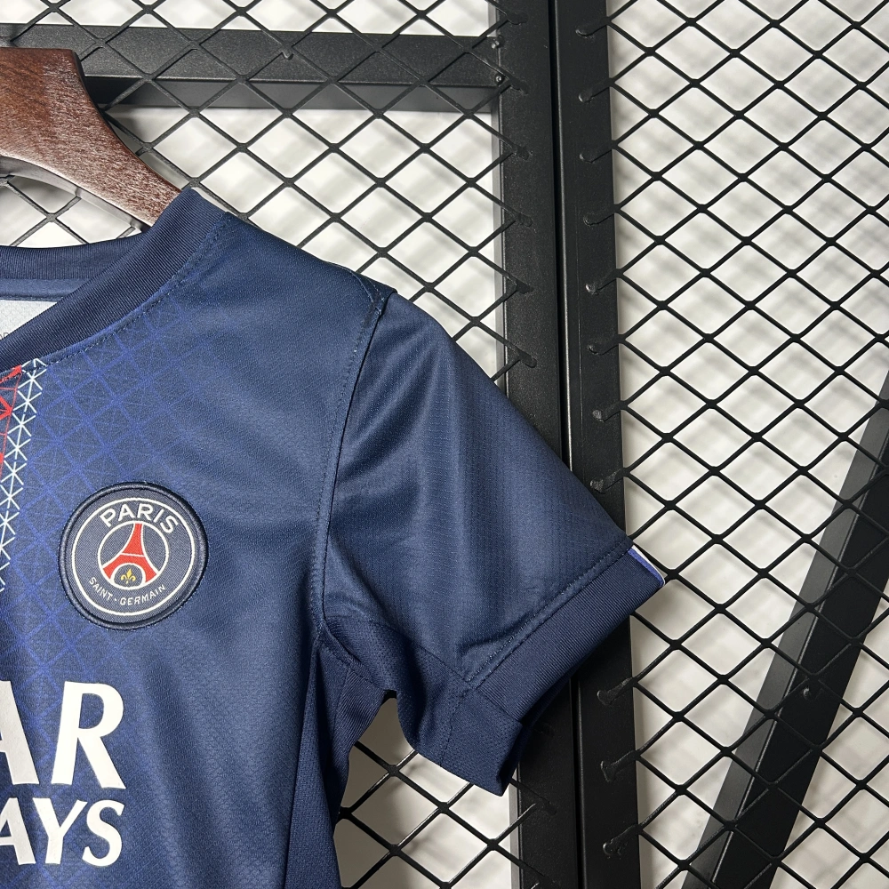 Kids PSG Custom Home Soccer Kits 2025-26