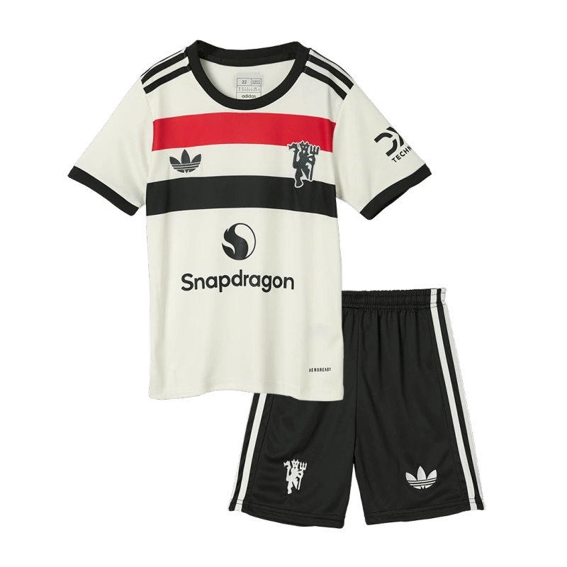 24-25 Manchester United Third Away Kids Jersey+Shorts