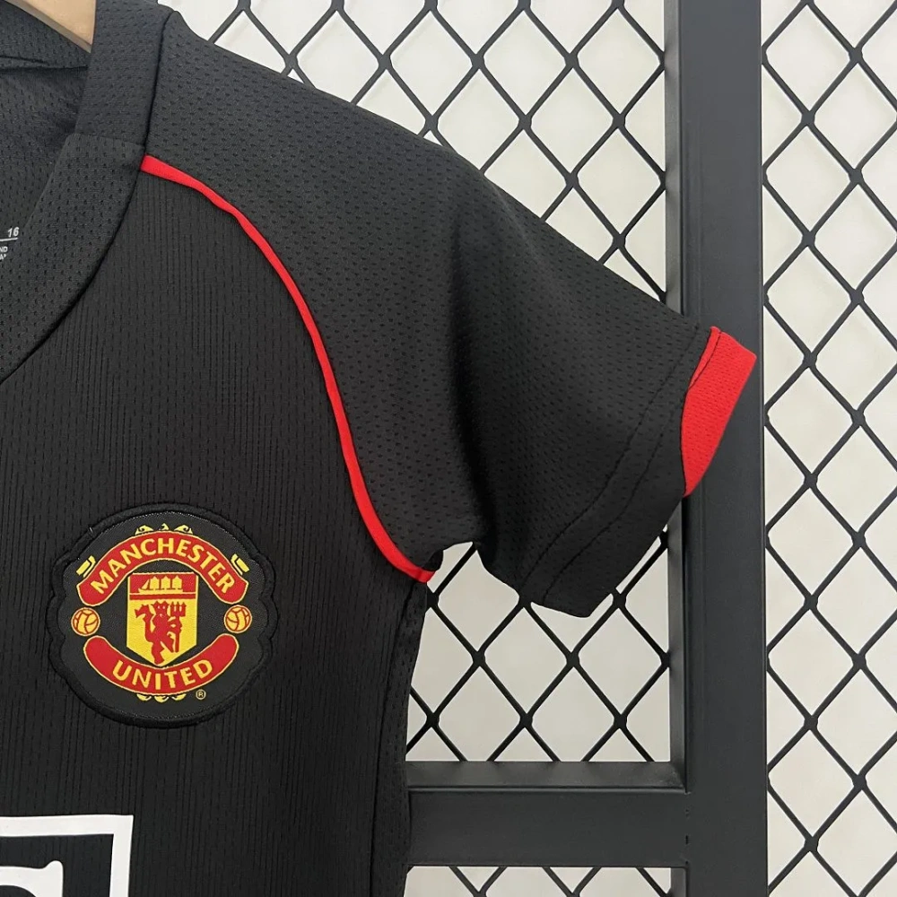 Manchester United 07-08 Away Retro Kids Kits Children Sets Football Jerseys