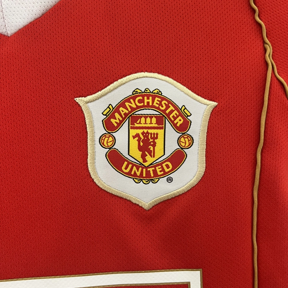 Manchester United 06-07 Home Retro Kids Kits Children Sets Football Jerseys