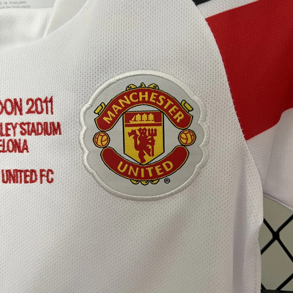 Manchester United 10-11 Away Champions League Retro Kids Kits Youth Apparels Jersey