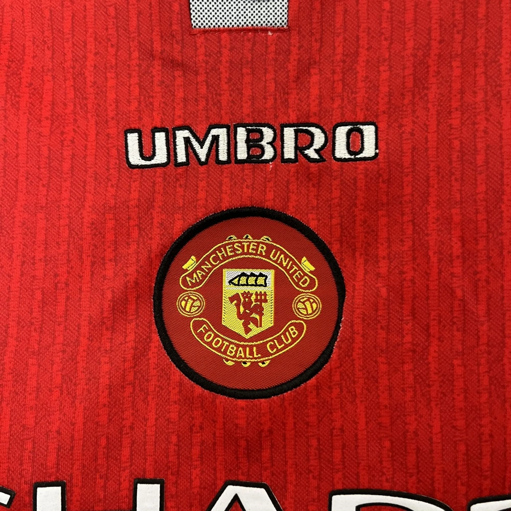Manchester United 96-97 Home Retro Kid Kits Youth Apparels Jersey