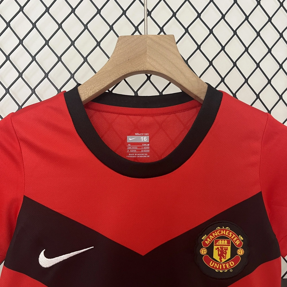 Manchester United 09-10 Home Retro Kid Kits Children Sets Jersey